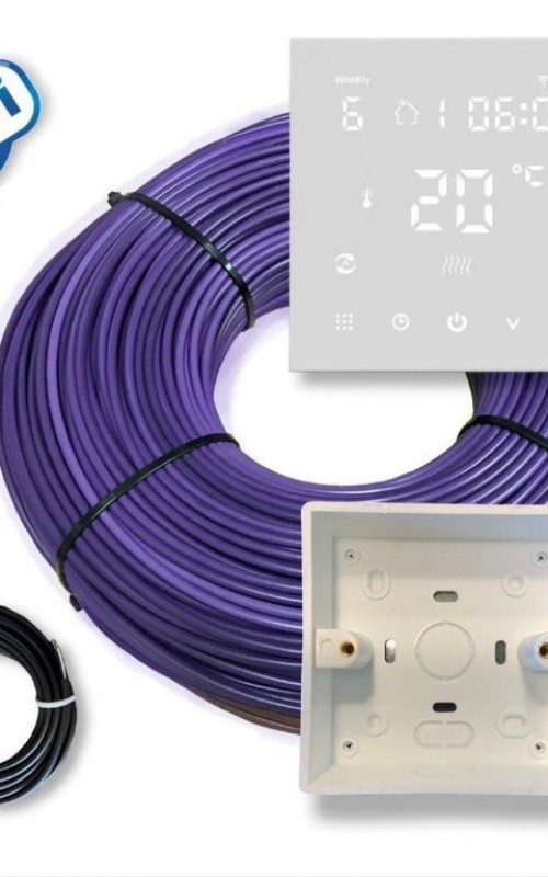 Kit de 1100w con termostato Smart Wifi Tactil con sensor de piso